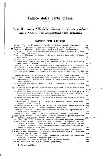 Rivista di diritto pubblico e della pubblica amministrazione in Italia. La giustizia amministrativa raccolta completa di giurisprudenza amministrativa esposta sistematicamente