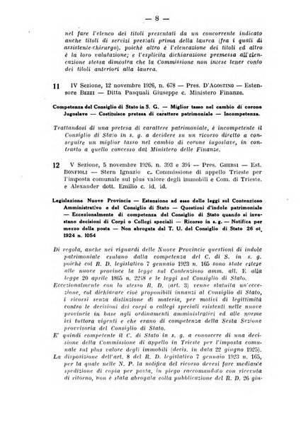 Rivista di diritto pubblico e della pubblica amministrazione in Italia. La giustizia amministrativa raccolta completa di giurisprudenza amministrativa esposta sistematicamente