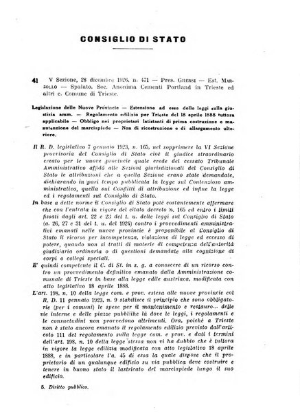 Rivista di diritto pubblico e della pubblica amministrazione in Italia. La giustizia amministrativa raccolta completa di giurisprudenza amministrativa esposta sistematicamente