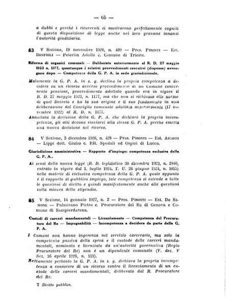 Rivista di diritto pubblico e della pubblica amministrazione in Italia. La giustizia amministrativa raccolta completa di giurisprudenza amministrativa esposta sistematicamente