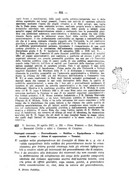 Rivista di diritto pubblico e della pubblica amministrazione in Italia. La giustizia amministrativa raccolta completa di giurisprudenza amministrativa esposta sistematicamente