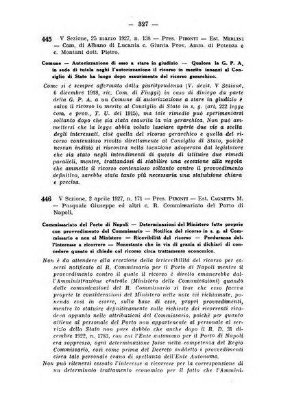 Rivista di diritto pubblico e della pubblica amministrazione in Italia. La giustizia amministrativa raccolta completa di giurisprudenza amministrativa esposta sistematicamente