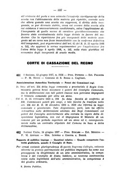 Rivista di diritto pubblico e della pubblica amministrazione in Italia. La giustizia amministrativa raccolta completa di giurisprudenza amministrativa esposta sistematicamente