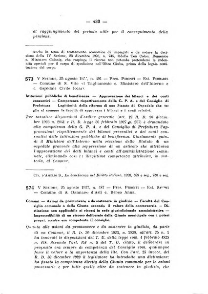 Rivista di diritto pubblico e della pubblica amministrazione in Italia. La giustizia amministrativa raccolta completa di giurisprudenza amministrativa esposta sistematicamente