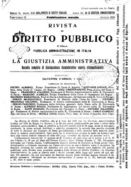 Rivista di diritto pubblico e della pubblica amministrazione in Italia. La giustizia amministrativa raccolta completa di giurisprudenza amministrativa esposta sistematicamente