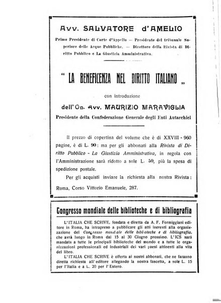 Rivista di diritto pubblico e della pubblica amministrazione in Italia. La giustizia amministrativa raccolta completa di giurisprudenza amministrativa esposta sistematicamente