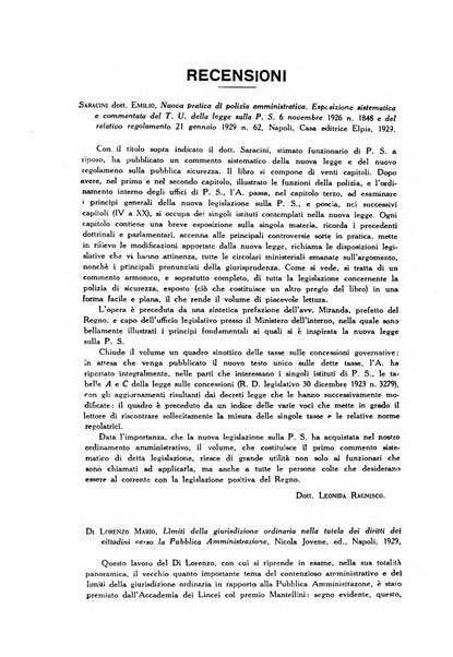 Rivista di diritto pubblico e della pubblica amministrazione in Italia. La giustizia amministrativa raccolta completa di giurisprudenza amministrativa esposta sistematicamente