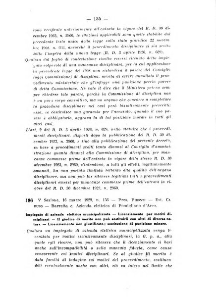 Rivista di diritto pubblico e della pubblica amministrazione in Italia. La giustizia amministrativa raccolta completa di giurisprudenza amministrativa esposta sistematicamente