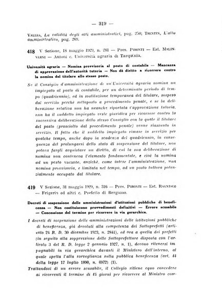 Rivista di diritto pubblico e della pubblica amministrazione in Italia. La giustizia amministrativa raccolta completa di giurisprudenza amministrativa esposta sistematicamente