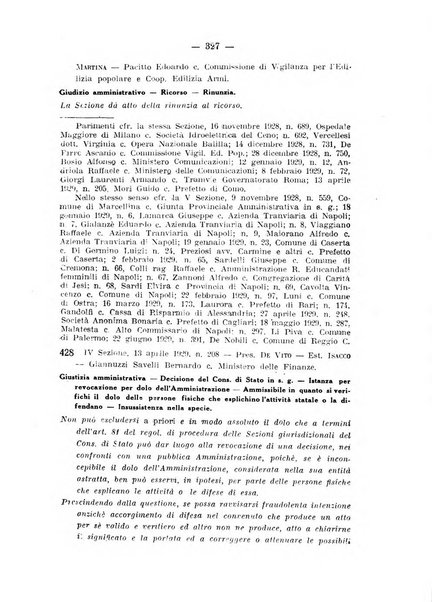 Rivista di diritto pubblico e della pubblica amministrazione in Italia. La giustizia amministrativa raccolta completa di giurisprudenza amministrativa esposta sistematicamente