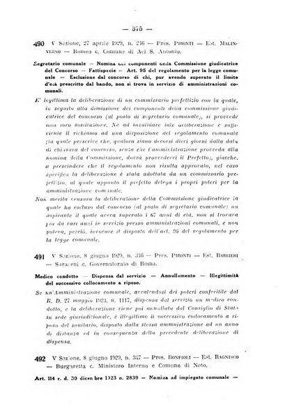 Rivista di diritto pubblico e della pubblica amministrazione in Italia. La giustizia amministrativa raccolta completa di giurisprudenza amministrativa esposta sistematicamente