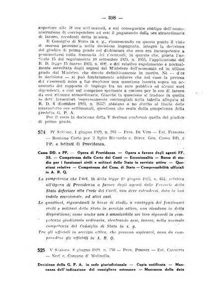 Rivista di diritto pubblico e della pubblica amministrazione in Italia. La giustizia amministrativa raccolta completa di giurisprudenza amministrativa esposta sistematicamente