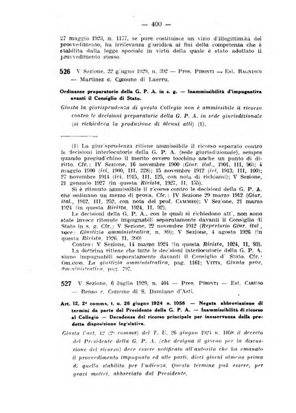 Rivista di diritto pubblico e della pubblica amministrazione in Italia. La giustizia amministrativa raccolta completa di giurisprudenza amministrativa esposta sistematicamente