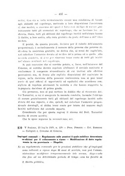 Rivista di diritto pubblico e della pubblica amministrazione in Italia. La giustizia amministrativa raccolta completa di giurisprudenza amministrativa esposta sistematicamente