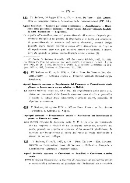 Rivista di diritto pubblico e della pubblica amministrazione in Italia. La giustizia amministrativa raccolta completa di giurisprudenza amministrativa esposta sistematicamente