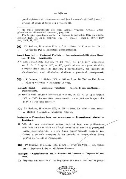 Rivista di diritto pubblico e della pubblica amministrazione in Italia. La giustizia amministrativa raccolta completa di giurisprudenza amministrativa esposta sistematicamente