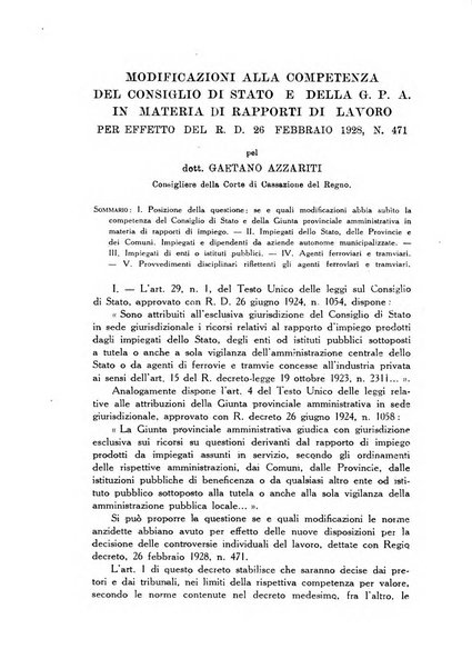 Rivista di diritto pubblico e della pubblica amministrazione in Italia. La giustizia amministrativa raccolta completa di giurisprudenza amministrativa esposta sistematicamente