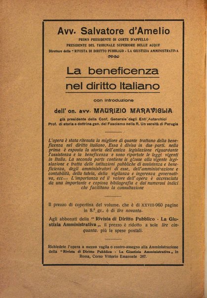 Rivista di diritto pubblico e della pubblica amministrazione in Italia. La giustizia amministrativa raccolta completa di giurisprudenza amministrativa esposta sistematicamente