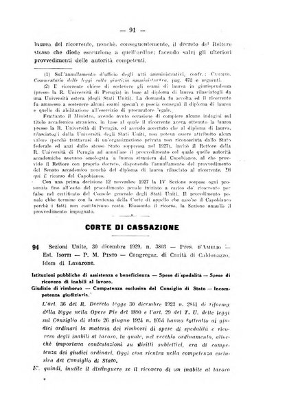 Rivista di diritto pubblico e della pubblica amministrazione in Italia. La giustizia amministrativa raccolta completa di giurisprudenza amministrativa esposta sistematicamente