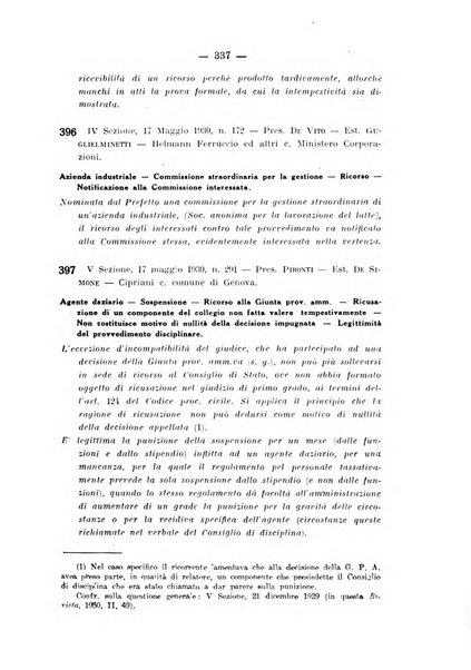 Rivista di diritto pubblico e della pubblica amministrazione in Italia. La giustizia amministrativa raccolta completa di giurisprudenza amministrativa esposta sistematicamente