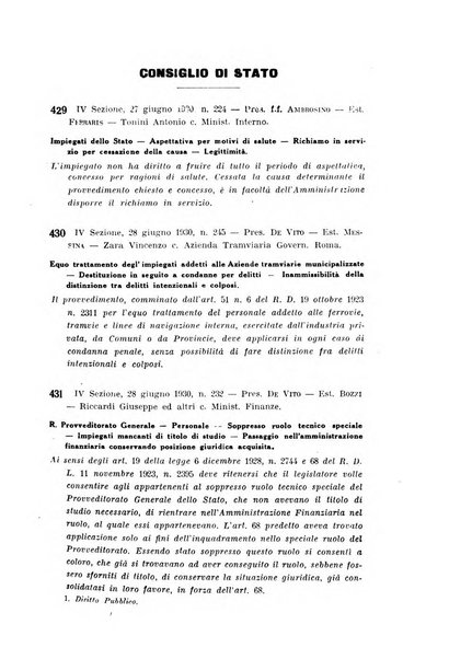 Rivista di diritto pubblico e della pubblica amministrazione in Italia. La giustizia amministrativa raccolta completa di giurisprudenza amministrativa esposta sistematicamente