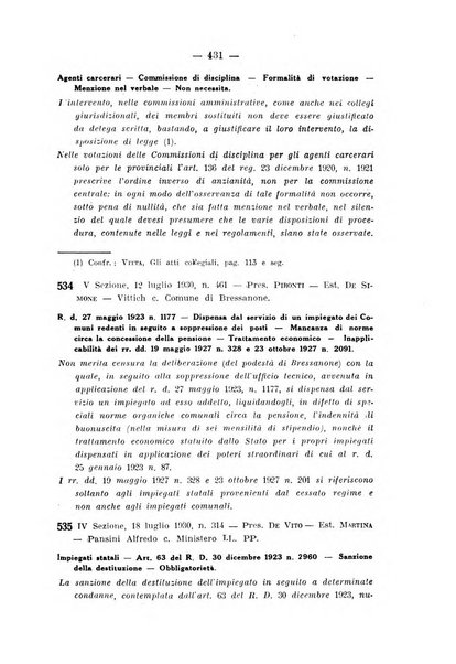 Rivista di diritto pubblico e della pubblica amministrazione in Italia. La giustizia amministrativa raccolta completa di giurisprudenza amministrativa esposta sistematicamente