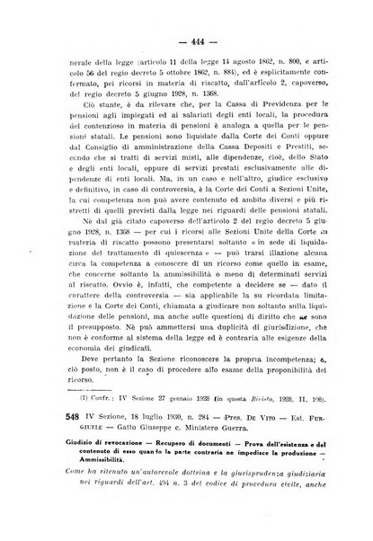 Rivista di diritto pubblico e della pubblica amministrazione in Italia. La giustizia amministrativa raccolta completa di giurisprudenza amministrativa esposta sistematicamente