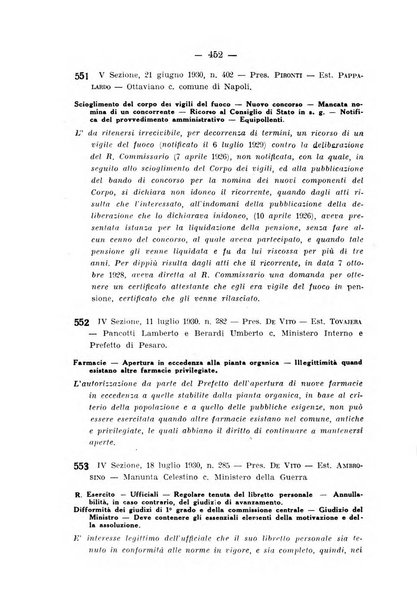 Rivista di diritto pubblico e della pubblica amministrazione in Italia. La giustizia amministrativa raccolta completa di giurisprudenza amministrativa esposta sistematicamente