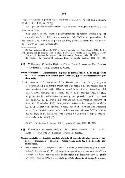 Rivista di diritto pubblico e della pubblica amministrazione in Italia. La giustizia amministrativa raccolta completa di giurisprudenza amministrativa esposta sistematicamente