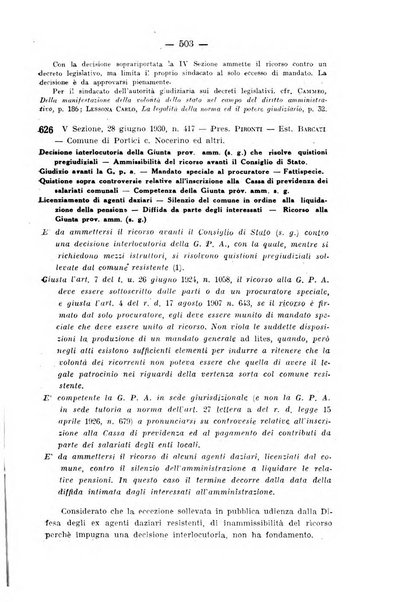 Rivista di diritto pubblico e della pubblica amministrazione in Italia. La giustizia amministrativa raccolta completa di giurisprudenza amministrativa esposta sistematicamente