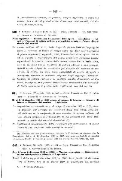 Rivista di diritto pubblico e della pubblica amministrazione in Italia. La giustizia amministrativa raccolta completa di giurisprudenza amministrativa esposta sistematicamente