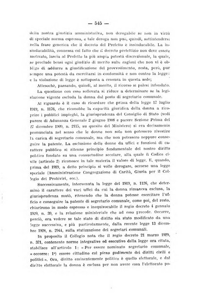 Rivista di diritto pubblico e della pubblica amministrazione in Italia. La giustizia amministrativa raccolta completa di giurisprudenza amministrativa esposta sistematicamente