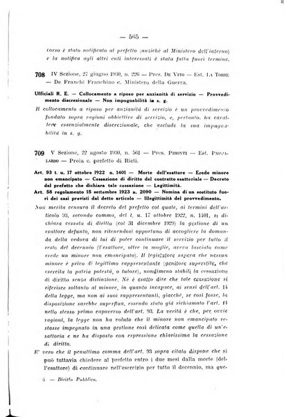 Rivista di diritto pubblico e della pubblica amministrazione in Italia. La giustizia amministrativa raccolta completa di giurisprudenza amministrativa esposta sistematicamente