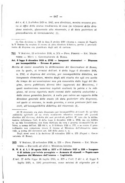 Rivista di diritto pubblico e della pubblica amministrazione in Italia. La giustizia amministrativa raccolta completa di giurisprudenza amministrativa esposta sistematicamente