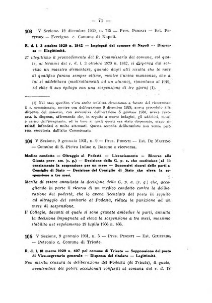 Rivista di diritto pubblico e della pubblica amministrazione in Italia. La giustizia amministrativa raccolta completa di giurisprudenza amministrativa esposta sistematicamente