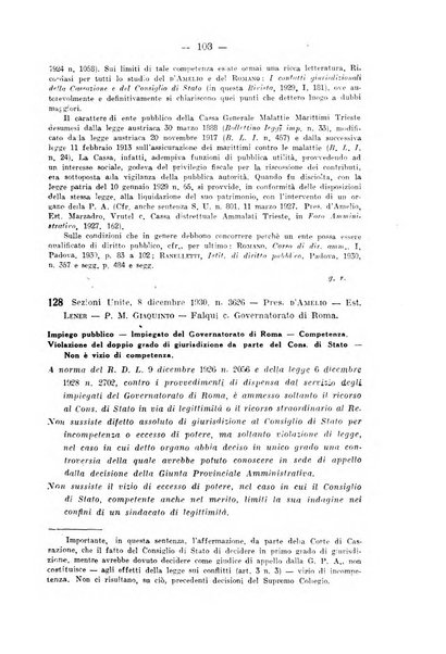 Rivista di diritto pubblico e della pubblica amministrazione in Italia. La giustizia amministrativa raccolta completa di giurisprudenza amministrativa esposta sistematicamente