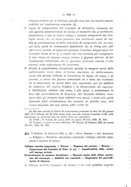 Rivista di diritto pubblico e della pubblica amministrazione in Italia. La giustizia amministrativa raccolta completa di giurisprudenza amministrativa esposta sistematicamente