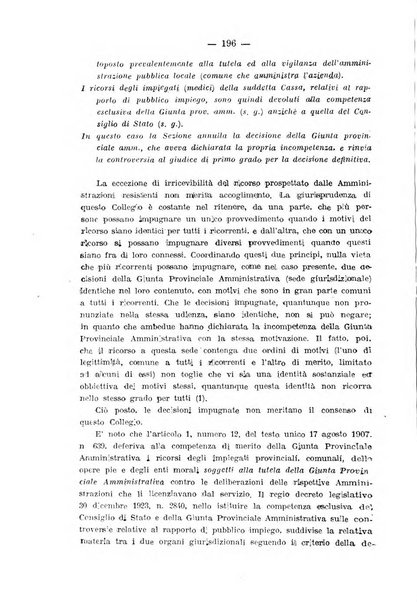 Rivista di diritto pubblico e della pubblica amministrazione in Italia. La giustizia amministrativa raccolta completa di giurisprudenza amministrativa esposta sistematicamente