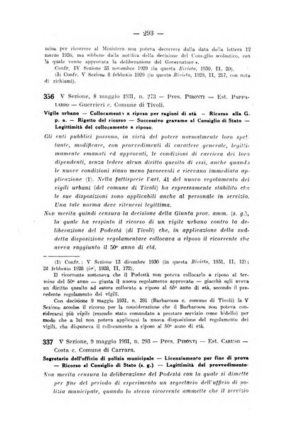 Rivista di diritto pubblico e della pubblica amministrazione in Italia. La giustizia amministrativa raccolta completa di giurisprudenza amministrativa esposta sistematicamente