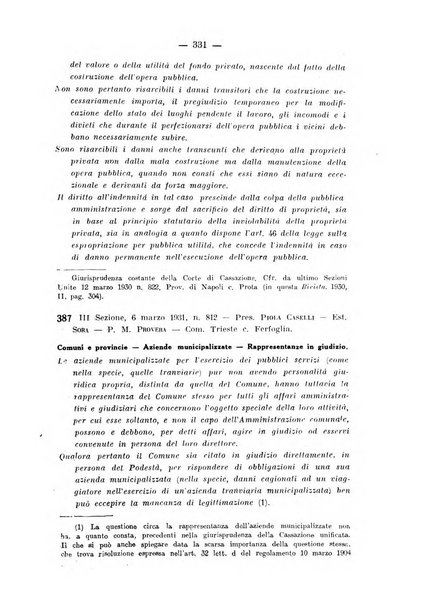 Rivista di diritto pubblico e della pubblica amministrazione in Italia. La giustizia amministrativa raccolta completa di giurisprudenza amministrativa esposta sistematicamente