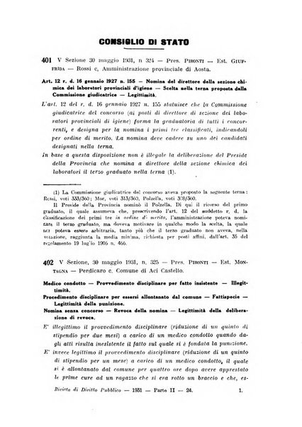 Rivista di diritto pubblico e della pubblica amministrazione in Italia. La giustizia amministrativa raccolta completa di giurisprudenza amministrativa esposta sistematicamente