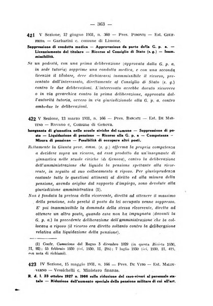 Rivista di diritto pubblico e della pubblica amministrazione in Italia. La giustizia amministrativa raccolta completa di giurisprudenza amministrativa esposta sistematicamente