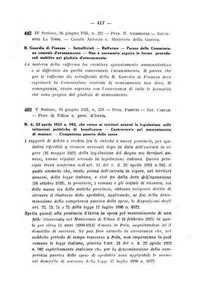 Rivista di diritto pubblico e della pubblica amministrazione in Italia. La giustizia amministrativa raccolta completa di giurisprudenza amministrativa esposta sistematicamente