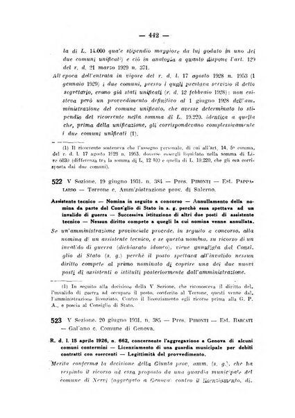 Rivista di diritto pubblico e della pubblica amministrazione in Italia. La giustizia amministrativa raccolta completa di giurisprudenza amministrativa esposta sistematicamente