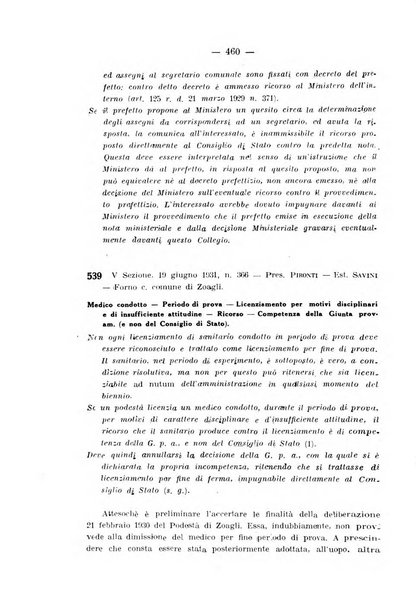 Rivista di diritto pubblico e della pubblica amministrazione in Italia. La giustizia amministrativa raccolta completa di giurisprudenza amministrativa esposta sistematicamente