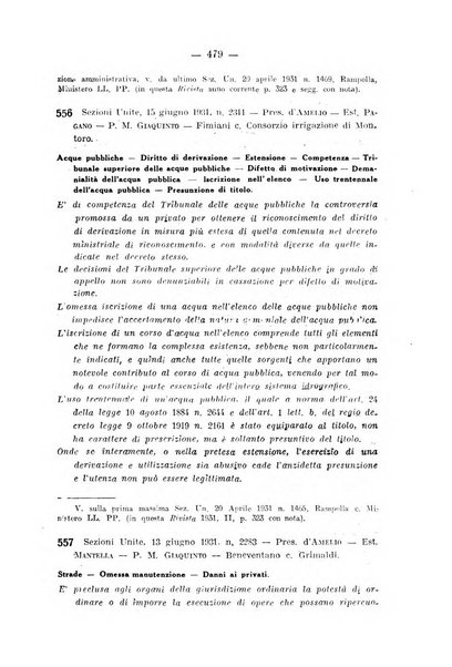 Rivista di diritto pubblico e della pubblica amministrazione in Italia. La giustizia amministrativa raccolta completa di giurisprudenza amministrativa esposta sistematicamente