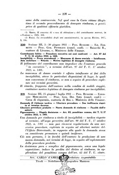 Rivista di diritto pubblico e della pubblica amministrazione in Italia. La giustizia amministrativa raccolta completa di giurisprudenza amministrativa esposta sistematicamente