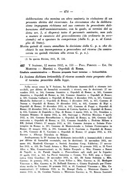 Rivista di diritto pubblico e della pubblica amministrazione in Italia. La giustizia amministrativa raccolta completa di giurisprudenza amministrativa esposta sistematicamente