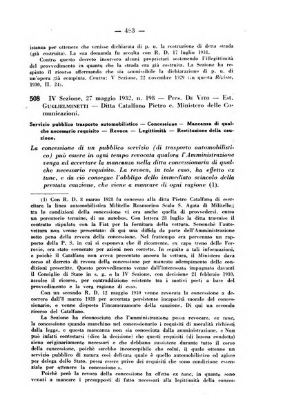 Rivista di diritto pubblico e della pubblica amministrazione in Italia. La giustizia amministrativa raccolta completa di giurisprudenza amministrativa esposta sistematicamente