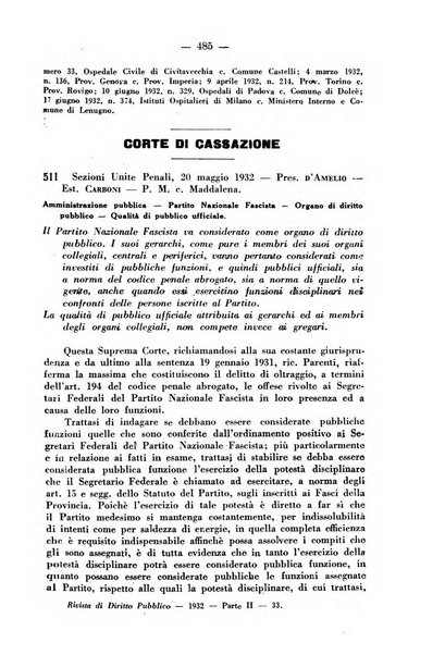 Rivista di diritto pubblico e della pubblica amministrazione in Italia. La giustizia amministrativa raccolta completa di giurisprudenza amministrativa esposta sistematicamente